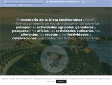 Tablet Screenshot of inventariodietamediterranea.com